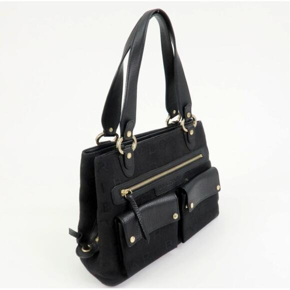 💎✨Authentic✨💎BVLGARI Logo Mania Canvas Leather 2Way Bag Shoulder Bag - Picture 5 of 16